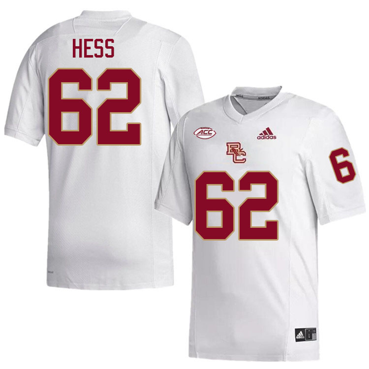 Boston College Eagles #62 Otto Hess College Football Jerseys Stitched-White